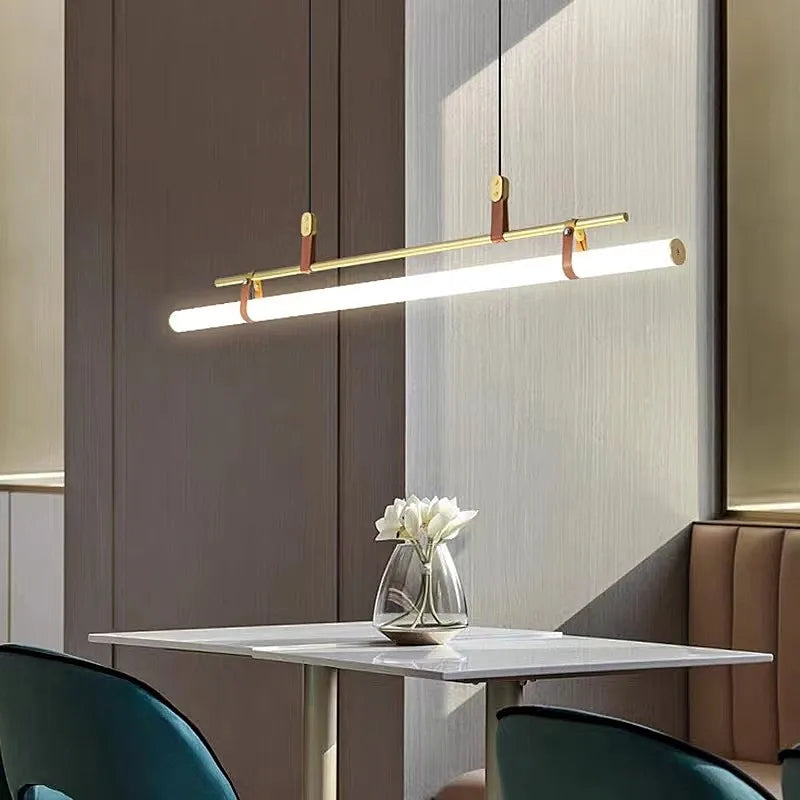 Lustre vintage LED longue lampe pour salle à manger lampe suspendue bureau minimaliste suspension éclairage cuisine îlot éclairage