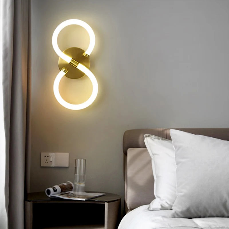 applique led luxe pour décoration intérieure maison - vue 4 sur 9