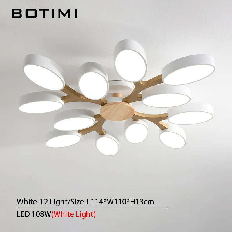 plafonnier LED gris en forme d'arbre - vue 24 sur 32