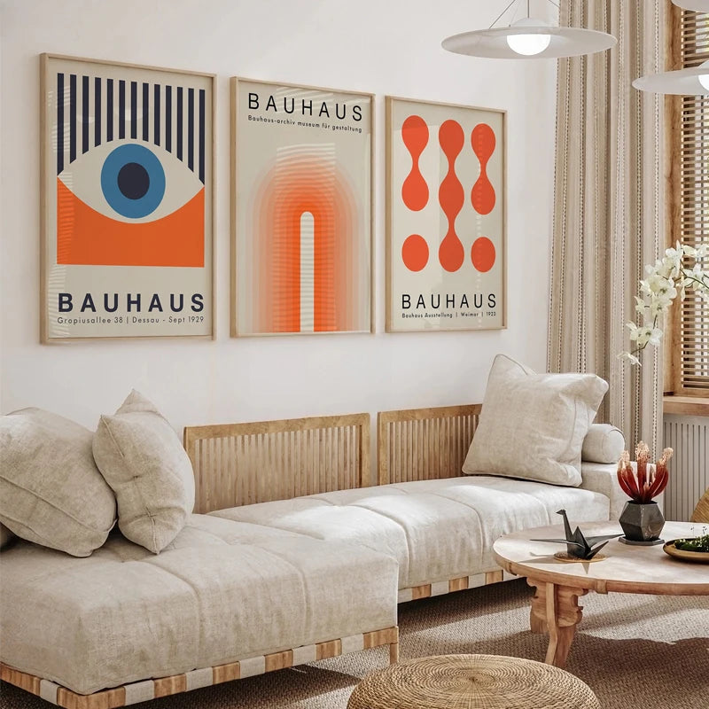 affiches abstraites rétro géométriques art mural pour décoration intérieur