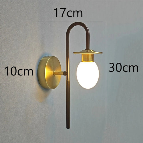 applique murale moderne design œuf de canard minimaliste à led