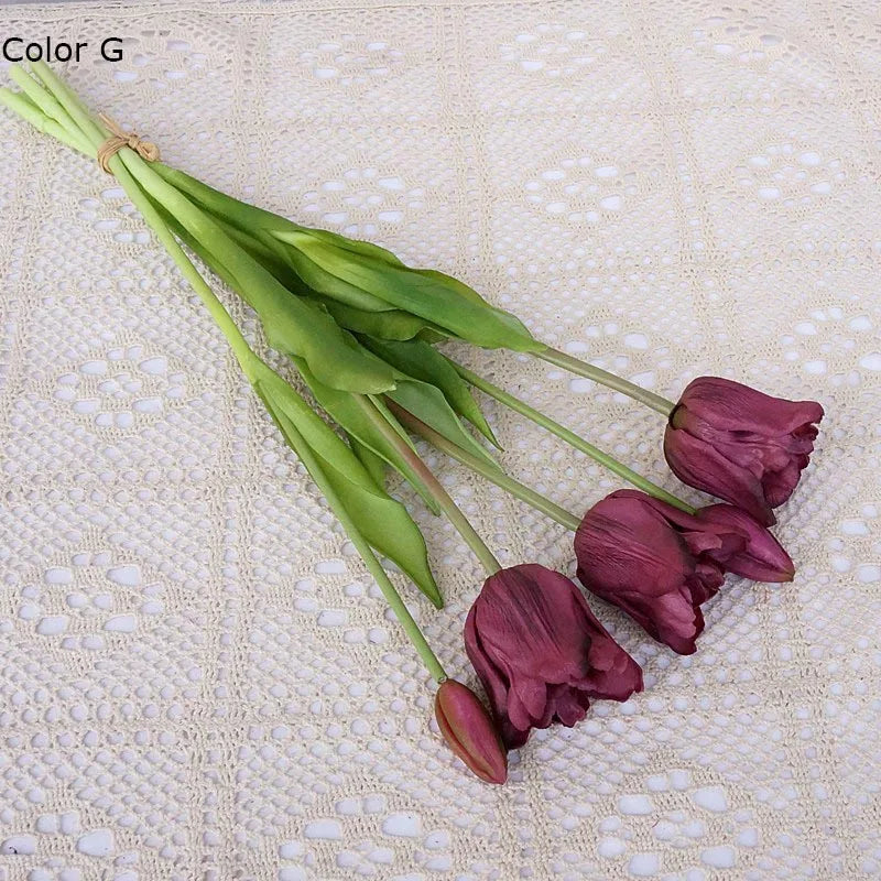 grandes tulipes baroques en silicone décoration de luxe pour événements - vue 6 sur 15