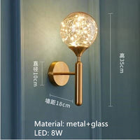 lustre boule à bulles en verre pour éclairage romantique moderne
