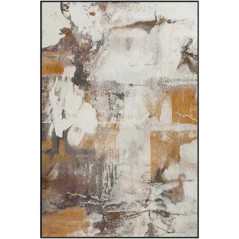 peinture à l'huile abstraite personnalisable pour décoration intérieure