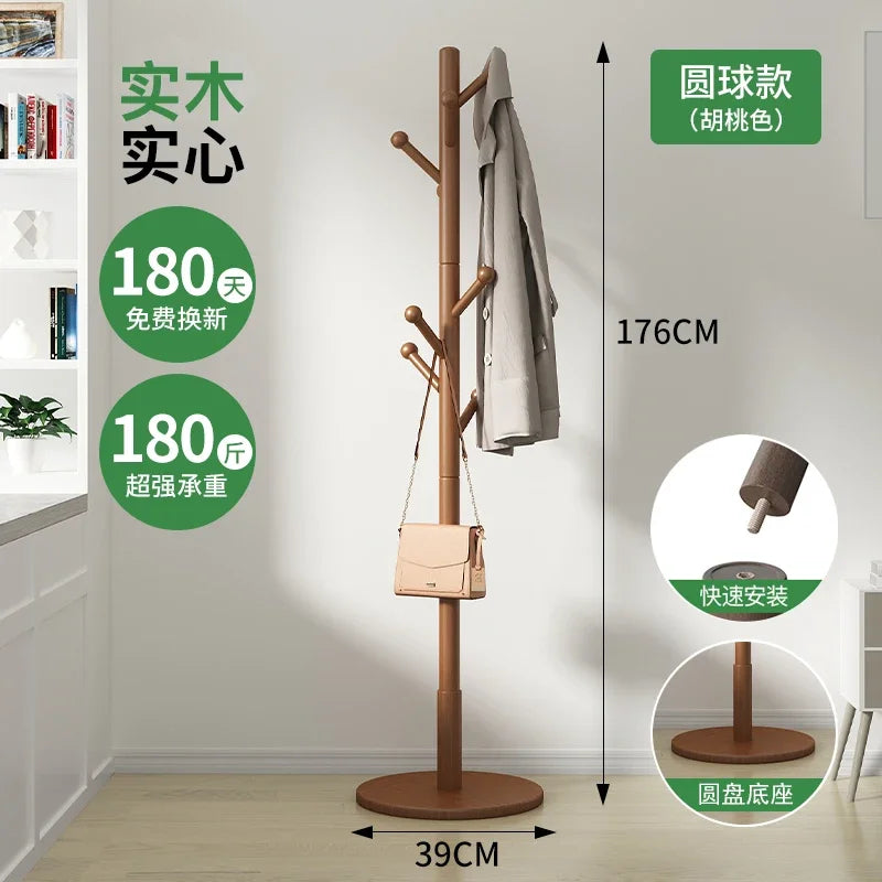 porte-manteau en bois pour chaussures et vêtements d'extérieur - vue 14 sur 15