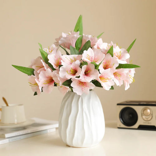 fleur artificielle trompette bouquet décoratif pour mariage et maison - vue 2 sur 12