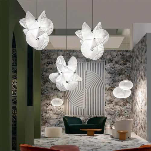 lustre en tissu serpentin design nordique pour intérieur élégant - vue 2 sur 7