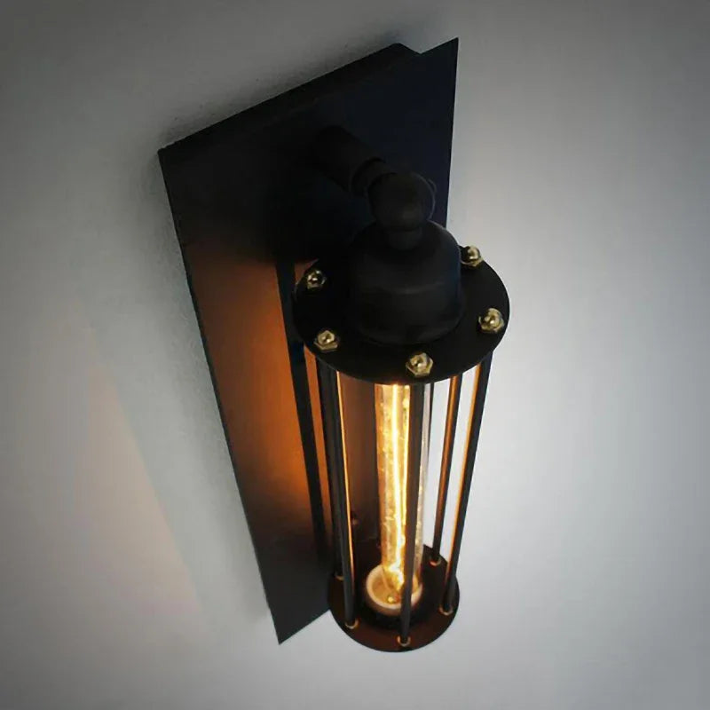 applique murale style industriel rétro led éclairage maison décor intérieur - vue 3 sur 7