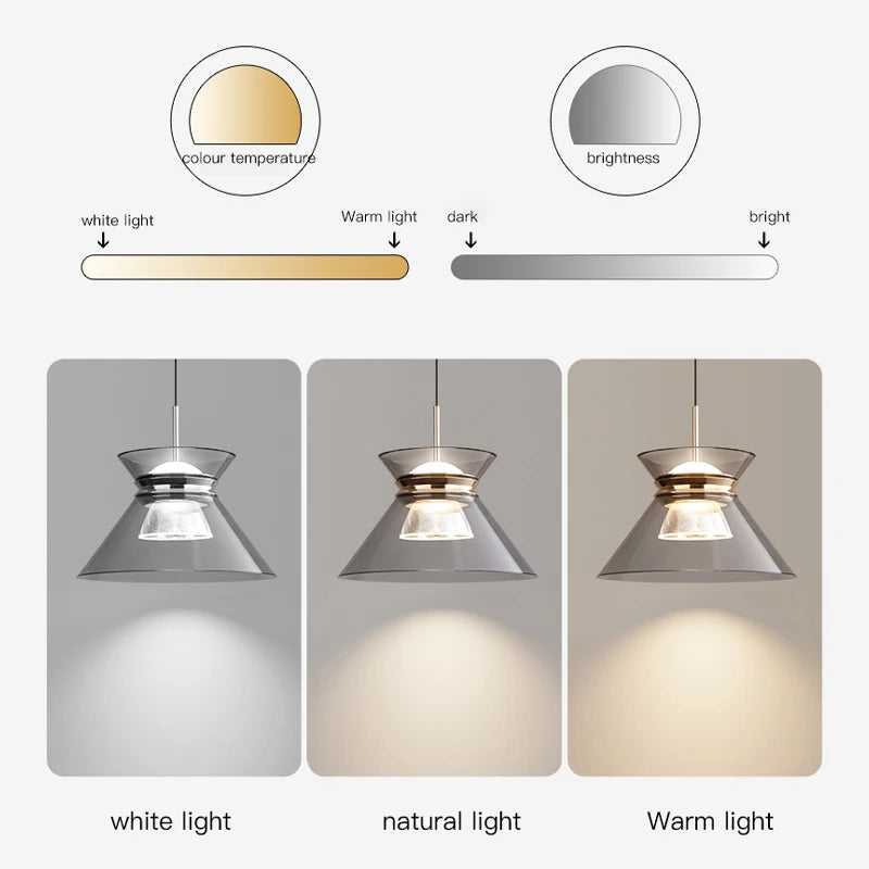 suspension moderne à led petite taille pour intérieur décoratif - vue 7 sur 8