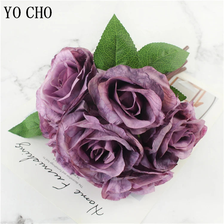 lot de 5 pivoines artificielles pour mariage et décoration intérieure