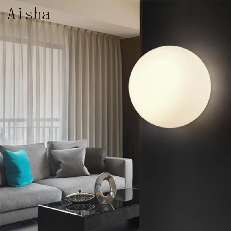 applique murale led en verre minimaliste pour intérieur - vue 3 sur 14