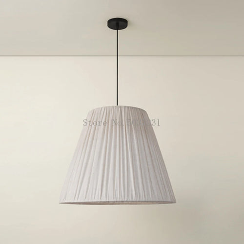 suspension en tissu chinois moderne avec design pli rétro - vue 7 sur 7