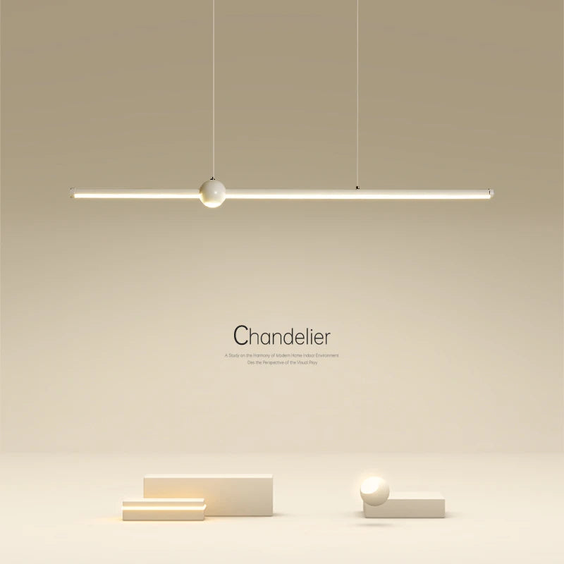 lustre led nordique minimaliste bande lumineuse créative