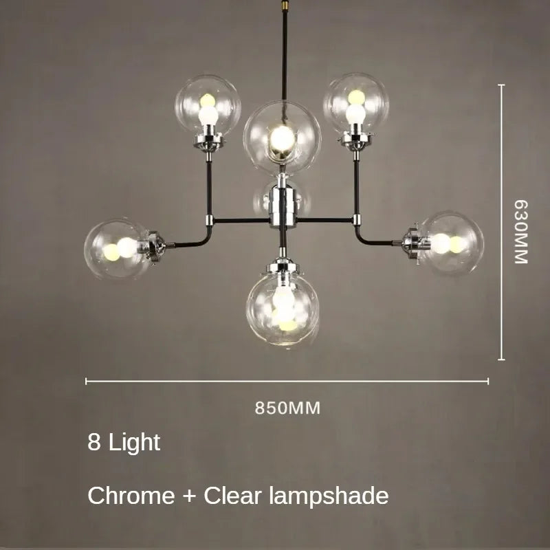 lustre artistique en verre pour décoration intérieure moderne - vue 12 sur 24