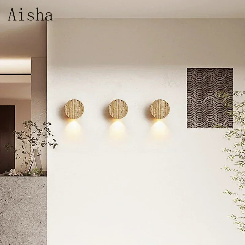 applique murale japonaise en pierre naturelle design wabi sabi pour intérieur - vue 4 sur 7
