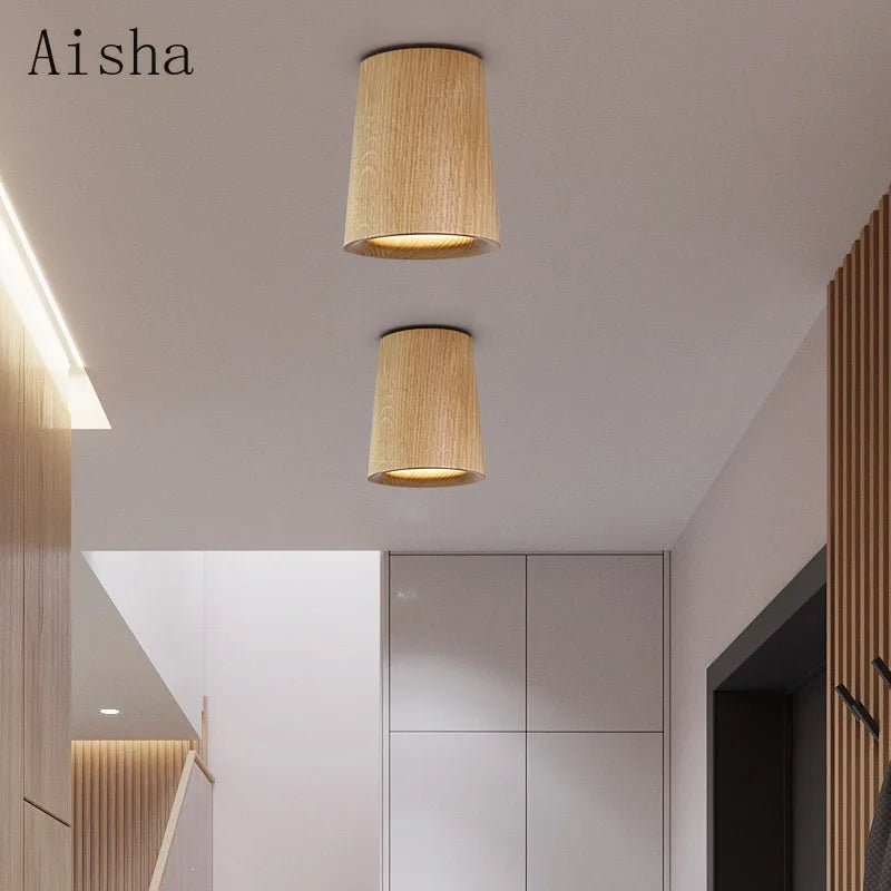 plafonnier nordique en frêne pour une décoration unique - vue 3 sur 9
