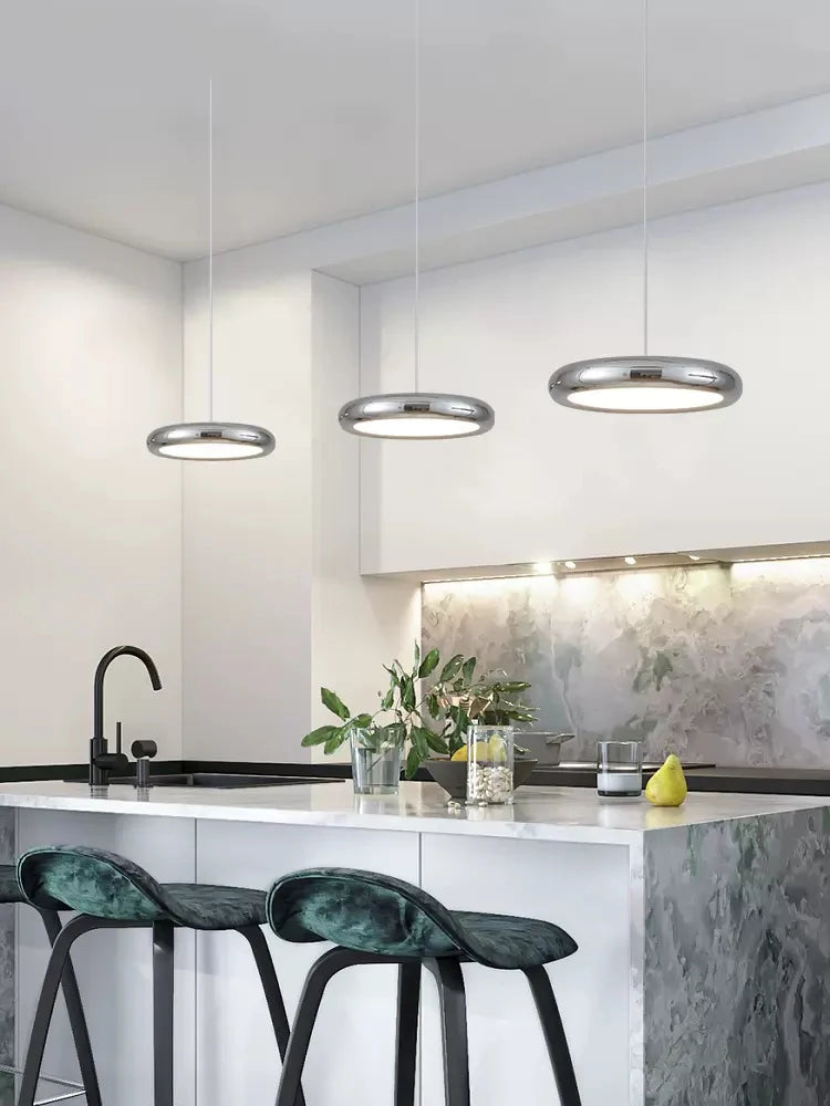lustre rond moderne avec gradation pour restaurant et bar - vue 5 sur 12
