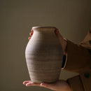 vase rétro en céramique fait main pour décoration fleurs séchées