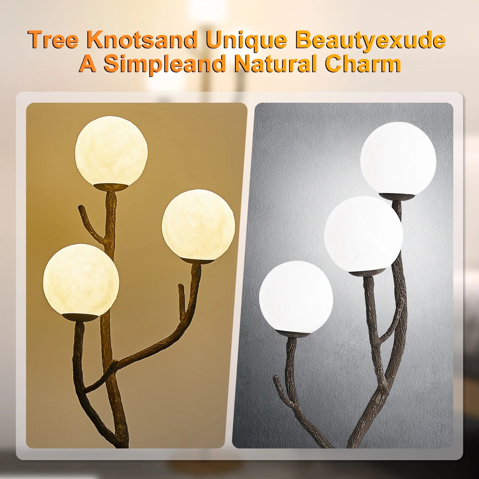 lampadaire en métal artisanal inspiré de la nature - vue 3 sur 7
