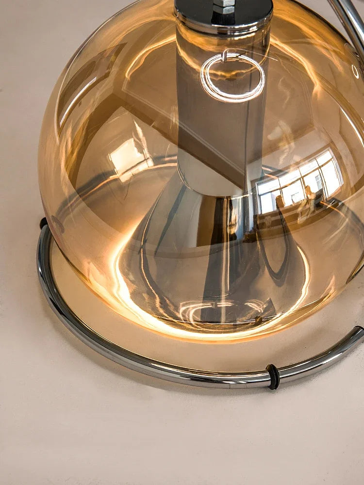 suspension nordique en verre pour intérieur moderne - vue 6 sur 7