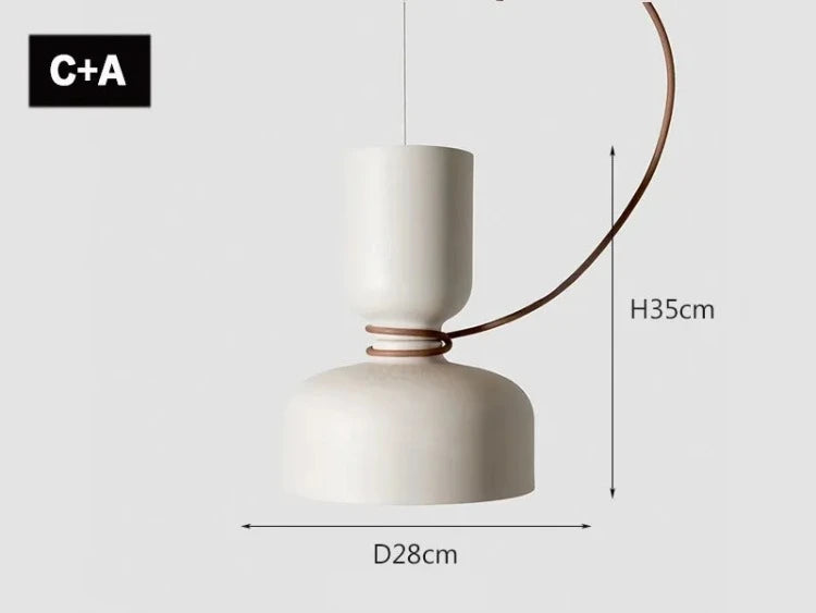 suspension nordique moderne à led pour décoration intérieure créative