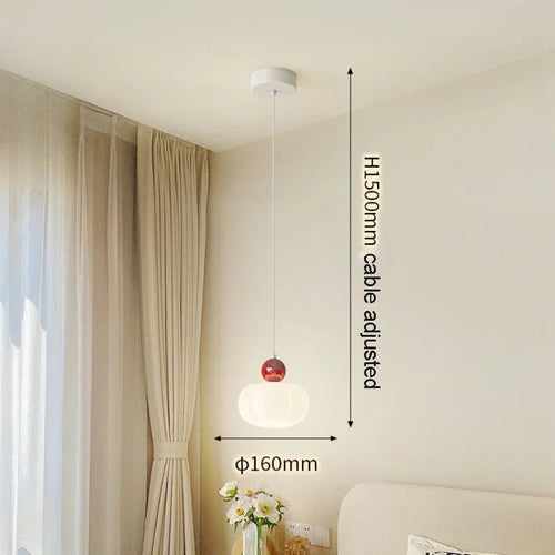 applique murale minimaliste citrouille style crème moderne - vue 10 sur 12