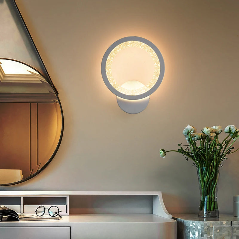 Lampe de applique murale LED moderne nordique minimaliste salon chambre chevet éclairage intérieur applique murale LED lumière décoration lampe luminaires pour la maison