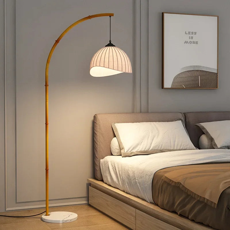 Lampe de chevet japonaise en bambou