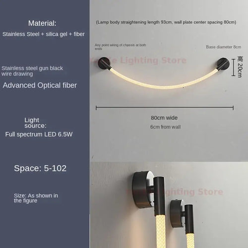 applique murale minimaliste moderne en silicone de luxe - vue 13 sur 16
