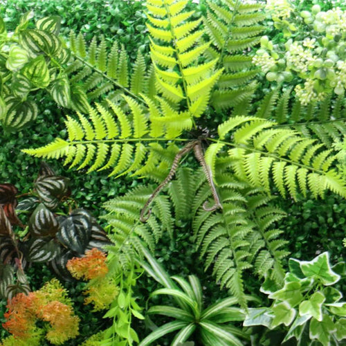 mur végétal artificiel réutilisable pour jardin décoration et protection UV - vue 4 sur 9