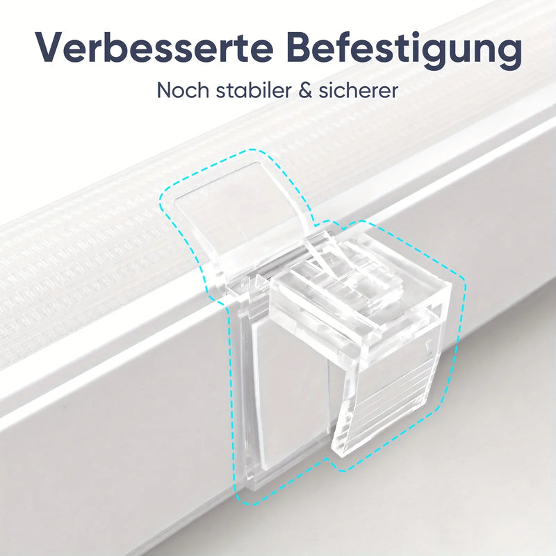 Fixation sans perçage pour store enrouleur double fenetre