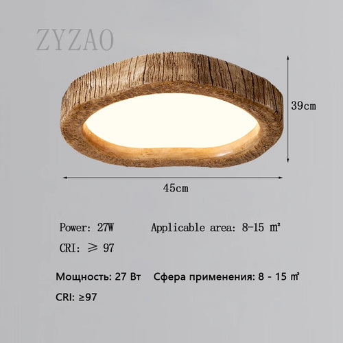 plafonnier moderne design nordique lumière douce protection des yeux - vue 9 sur 9