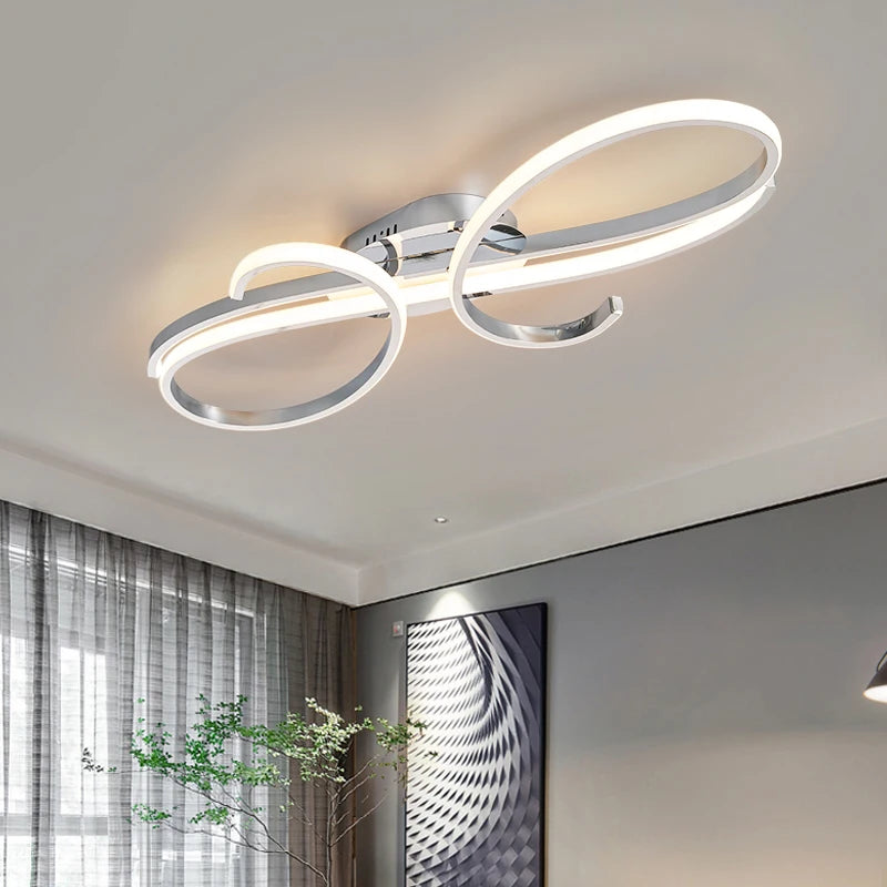 Plafonnier led moderne plaqué pour salon chambre couloir Foyer salle d'étude lustres de plafond intérieur maison