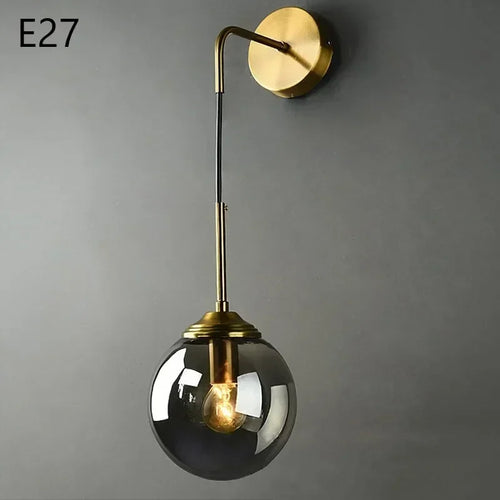 applique murale moderne en verre et chrome doré pour décoration intérieure - vue 9 sur 15