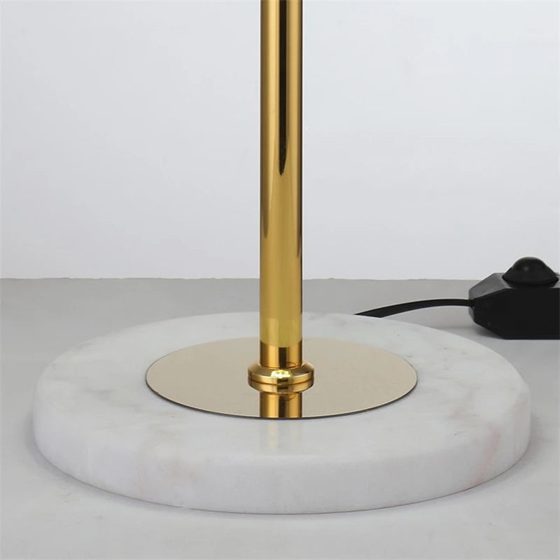 lampadaire post-moderne nordique en cristal doré led luxe