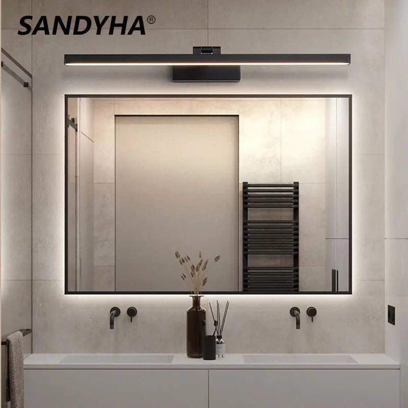 SANDYHA Style nordique miroir applique maison Led Anti-buée salle de bain éclairages moderne hôtel intérieur décor armoire maison lumières