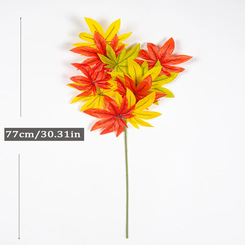 grandes plantes d'érable artificielles décorations d'automne pour festivals - vue 6 sur 9