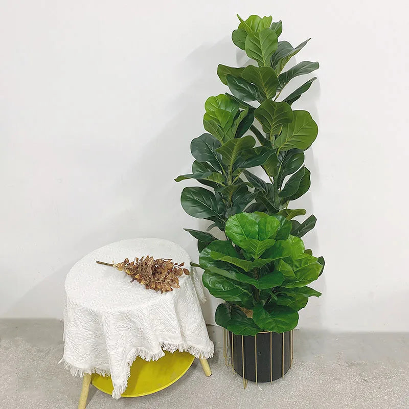 plante artificielle ficus lyrata pour décoration intérieure et extérieure - vue 3 sur 18