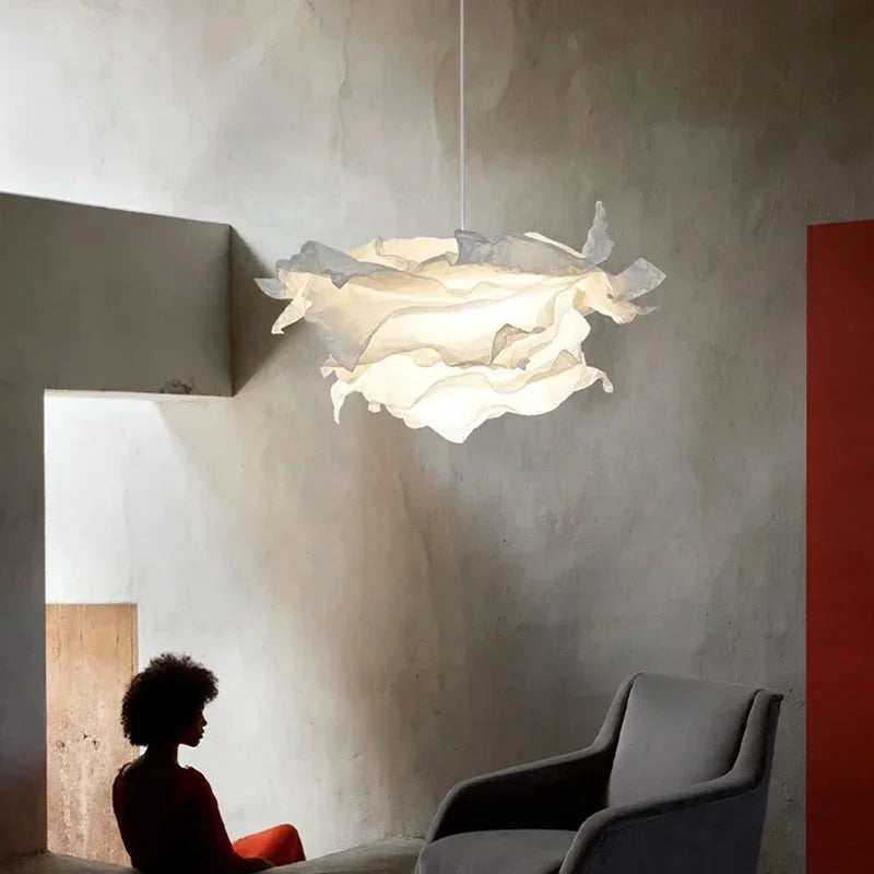 SANDYHA papier moderne personnalisé bricolage lustres chambre salon salle à manger Restaurant Suspension Luminaire Suspension