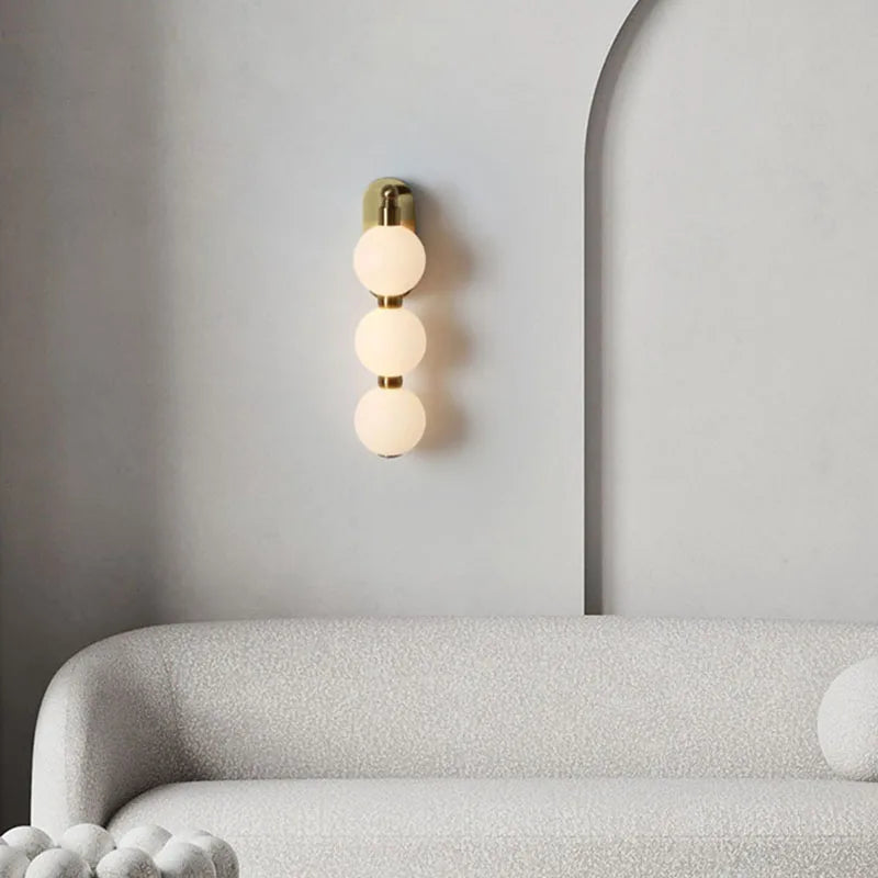 applique murale boule acrylique gradation variable - vue 4 sur 7