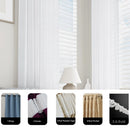 Voilage faux lin sur mesure extra long salon