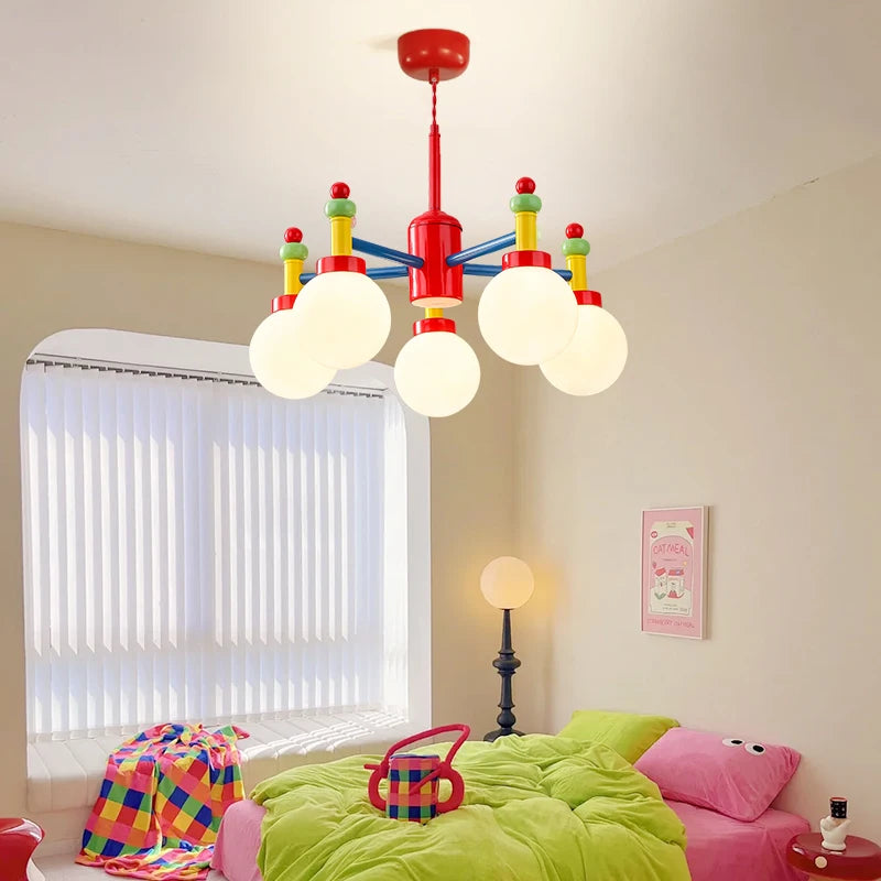 lustre led moderne pour chambre d'enfant style médiéval memphis