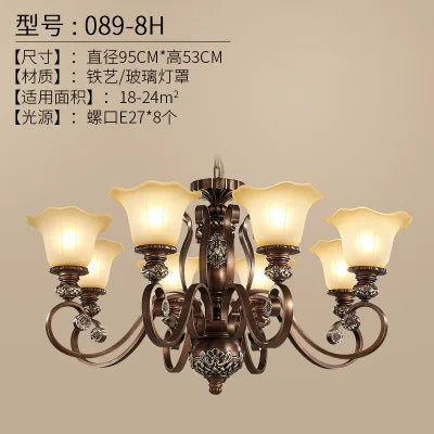 lustre vintage style nordique pour éclairage intérieur élégant - vue 9 sur 13