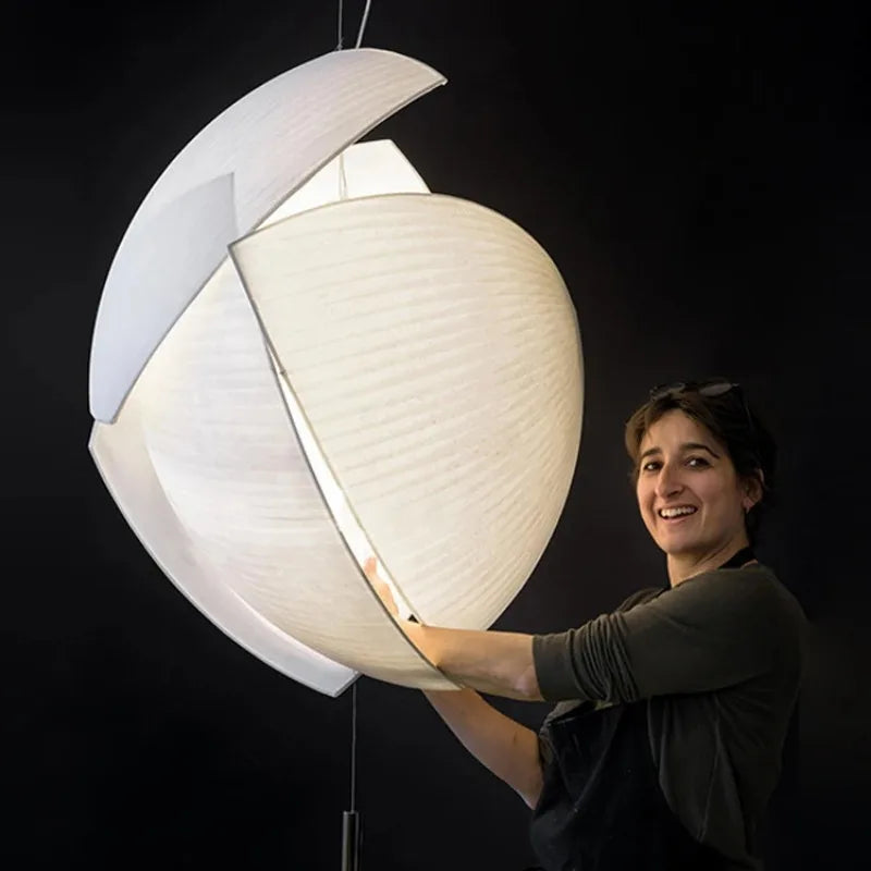 suspension en tissu nordique wabi sabi pour décoration intérieure élégante