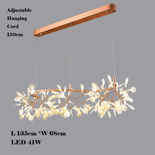 lustre LED créatif en acier inoxydable et acrylique pour décoration intérieure - vue 16 sur 18