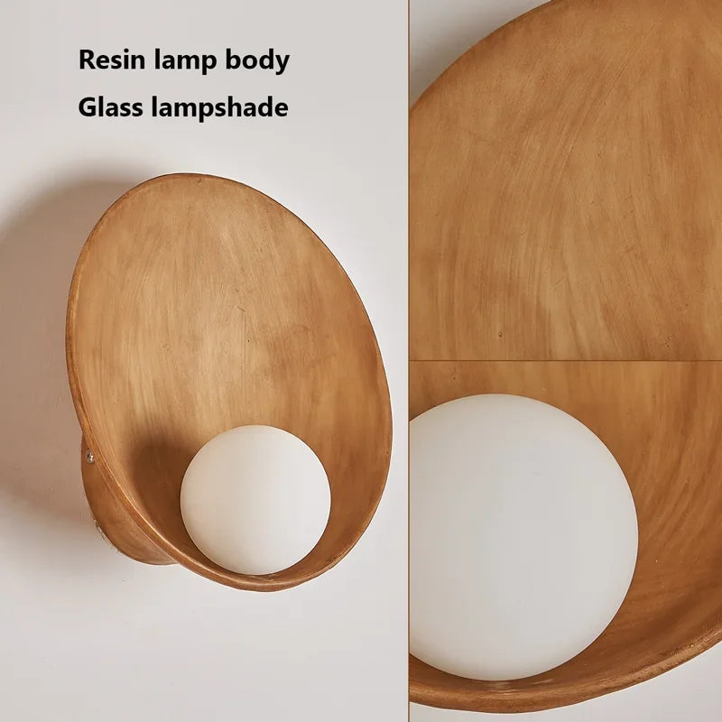 applique murale chinoise en résine éclairage led créatif décoratif - vue 5 sur 9