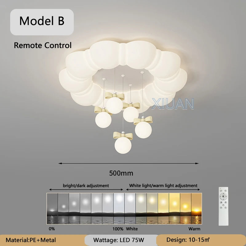 lustre suspendu créatif à bulles led pour enfants maternelle - vue 10 sur 13