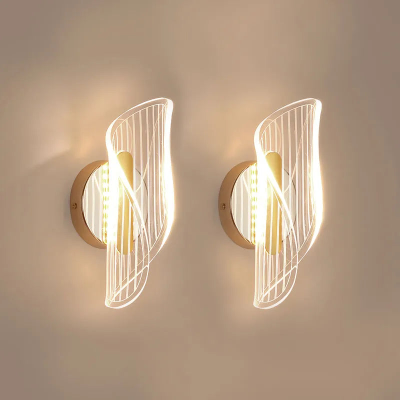 luxe acrylique applique murale led appliques murales - vue 2 sur 9