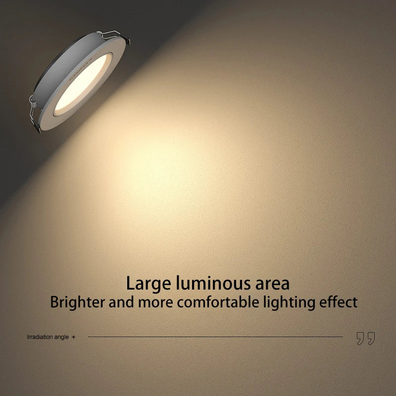 led spot ultra mince encastré angle réglable foco - vue 3 sur 5