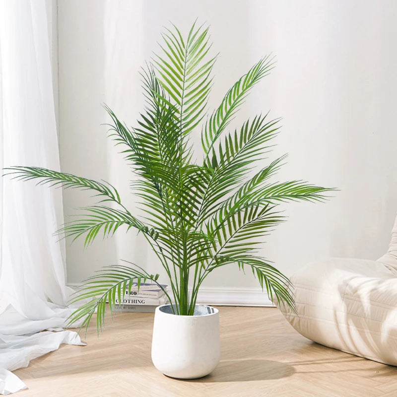 palmier tropical artificiel grandes feuilles pour décoration intérieure et extérieure - vue 3 sur 7